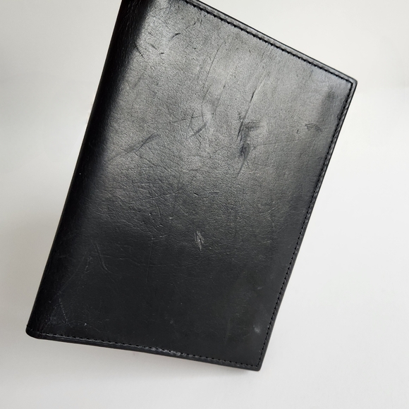 Coach Vintage Unisex SLG Personal Document Carrier, 90s Black Leather NWT - Picture 8 of 11